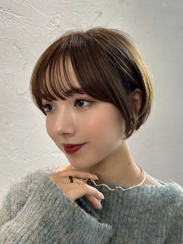 髪型 マッシュショート ショートヘア 小顔ヘア サイド