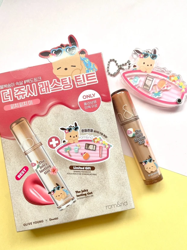 マキア サンリオコラボコスメ rom&nd(ロムアンド)ザ ジューシーラスティングティント
