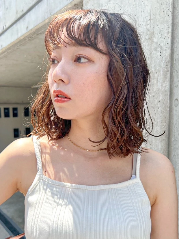 ボブ ミニボブ ヘア 髪型 ヘアスタイル 大人 前髪あり