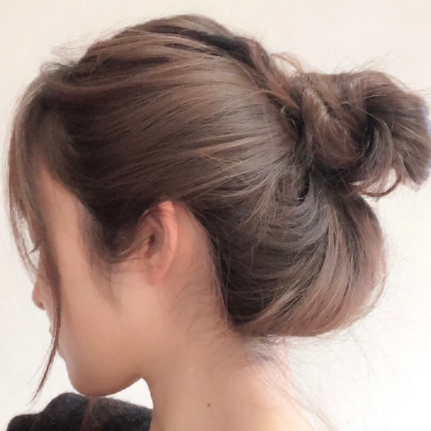 【ヘアアレンジ】カジュアルコーデやおこもりの1日に＊ルーズなおだんごのつくりかた