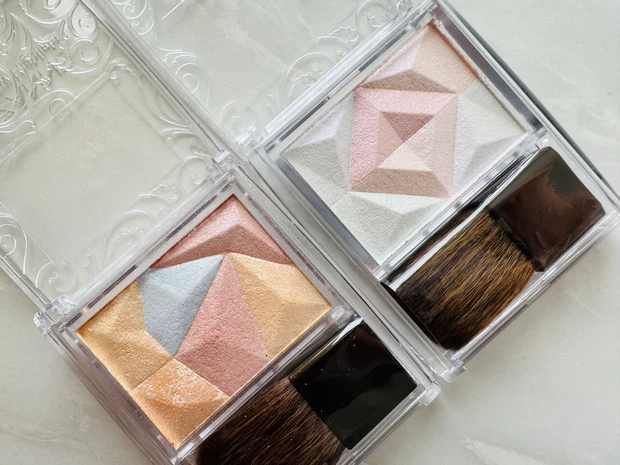 セザンヌのパールグロウハイライト SP01 オーロラプリズム・SP2 ロマンスブルーム