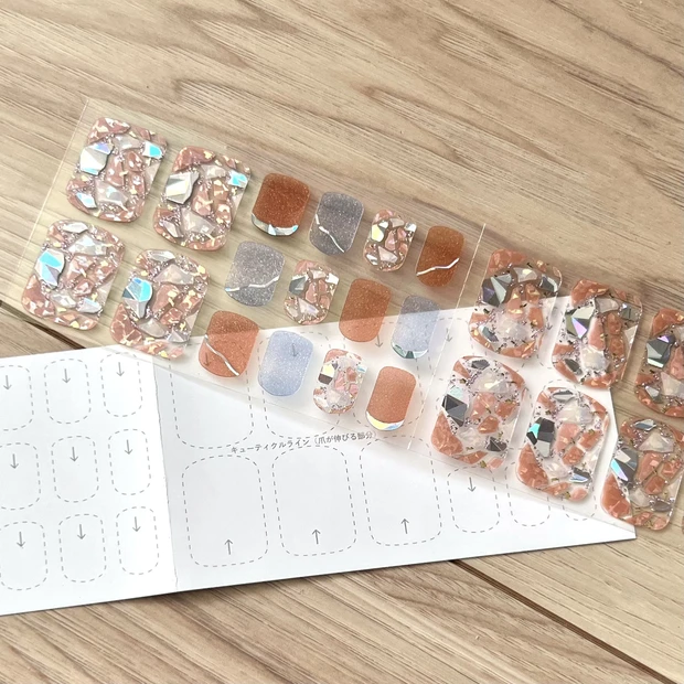 フットネイル ネイル セルフネイル ネイルシール ジェルシール 生ジェルシール リアルジェルネイルシールBEAUTYAVENUE ビューティーアベニュー AngeRose 夏ネイル