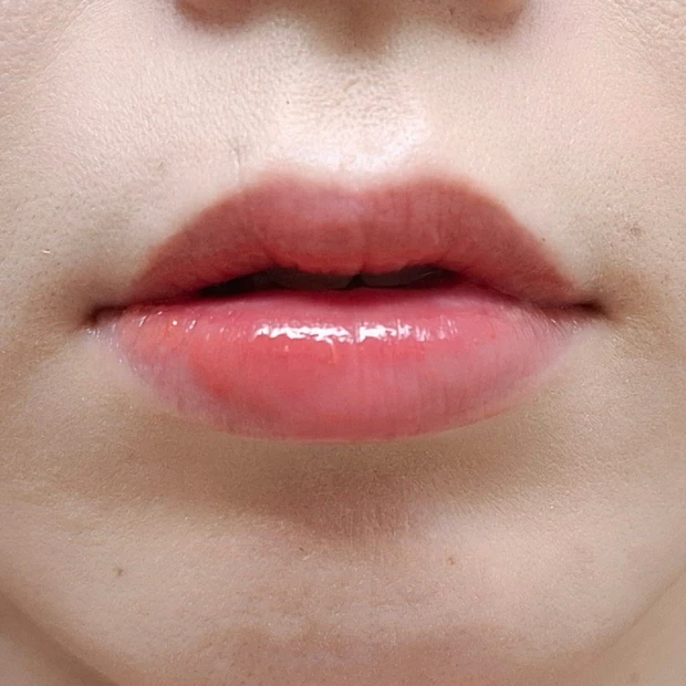 もぎたてピーチ 塗った様子