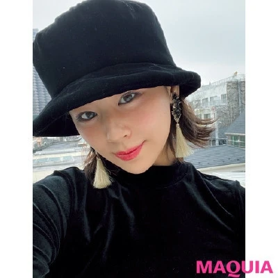 【2020年最新春メイク】西内まりやさんは脱マット! イヴ・サンローランのバーガンディリップで春顔に_3