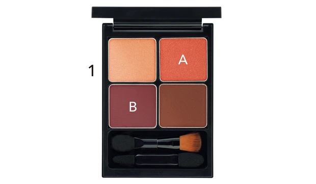 &be パレットアイシャドウ ロゼブラウン ￥3300／Clue