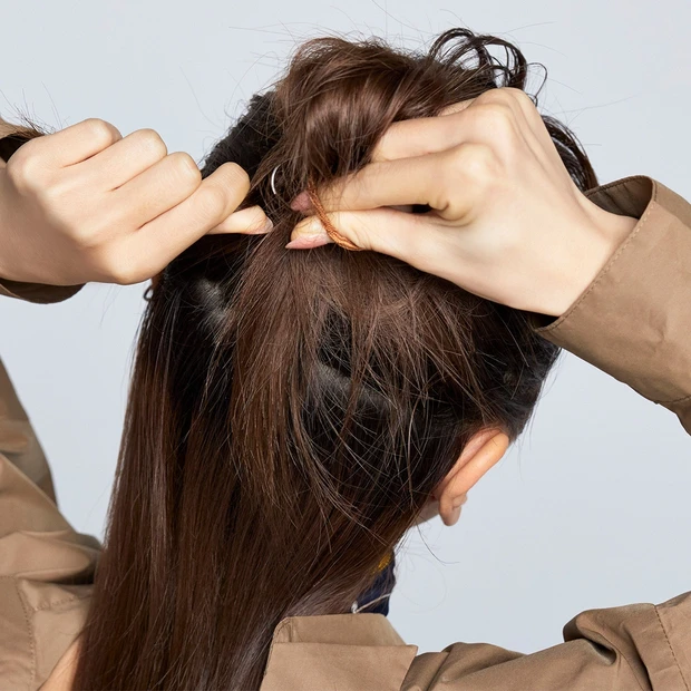 【山本舞香】カンタン可愛いハーフアップお団子5