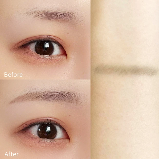 セザンヌ 40代 眉 アイブロウ スウォッチ 眉メイク