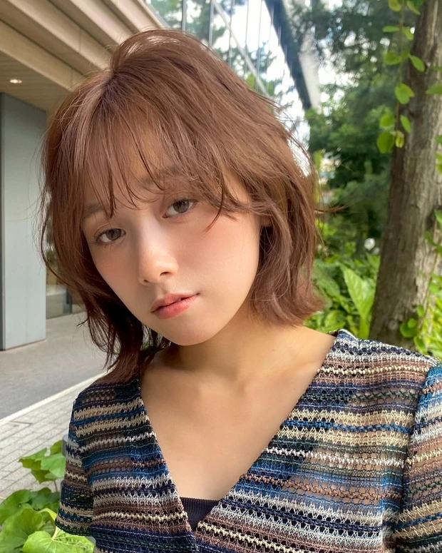 髪型　ボブ　ボブヘア　前髪あり　パーマ　カットのポイント