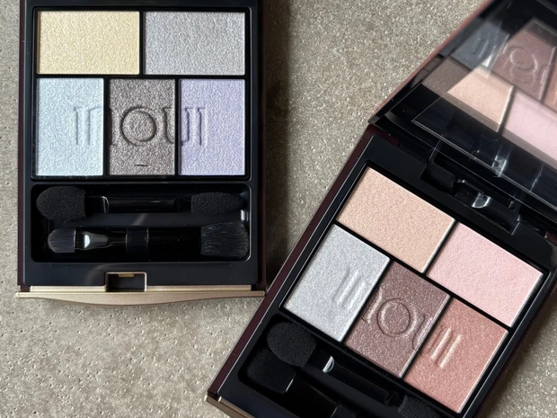 【インウイ】名品アイシャドウ「アイズ」の限定色をスウォッチ！ 繊細な色味ときらめきが美しいパレット