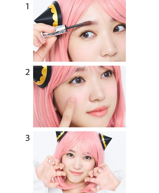 【SPY×FAMILYアーニャコスプレメイク】2022年ハロウィンの主役に！ 矢吹奈子さんと【アーニャみメイク】大研究_10