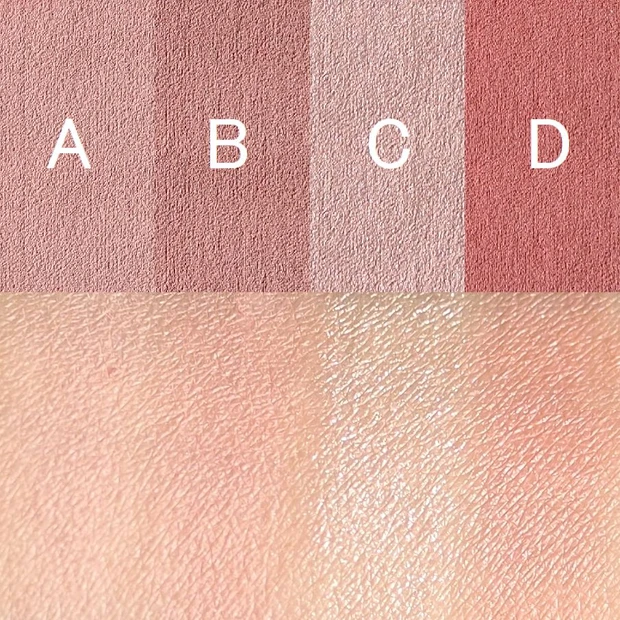 「ケイト バウンシーチークシャドウ」の発色