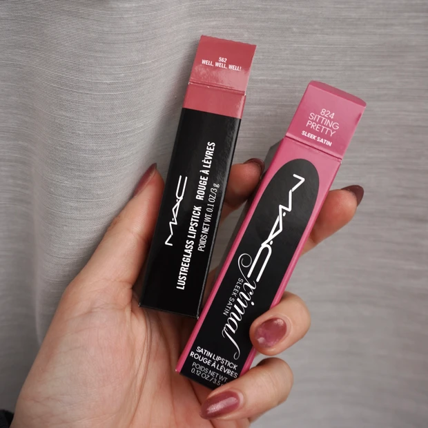 MAC マック ヌードカラー ヌードリップ  マキシマル スリーク サテン リップスティック ラスターガラス リップスティック