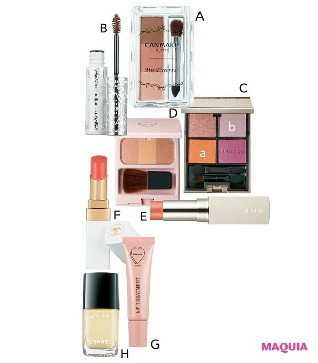 イガリシノブさんの最新オレンジメイク_このメイクに使ったアイテム