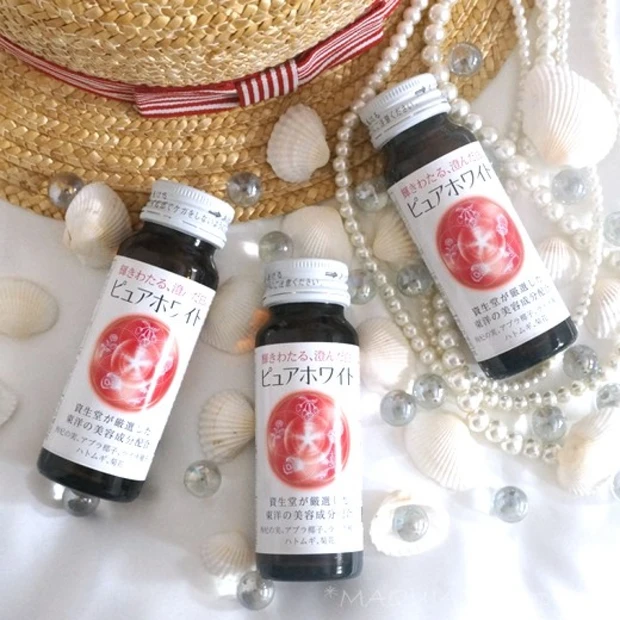 飲む美白!資生堂◇ピュアホワイト ドリンク◇こだわりの成分、リニューアルしてパワーアップ!