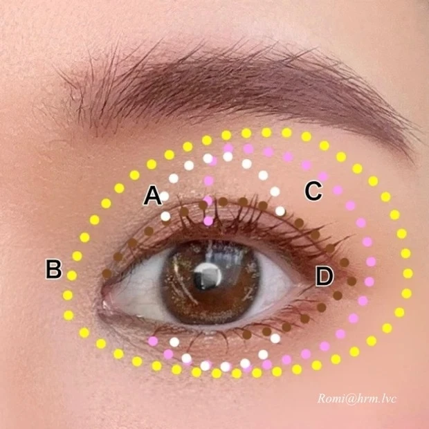 セザンヌ ベージュトーンアイシャドウ 04 ミモザベージュ 使い方・塗り方