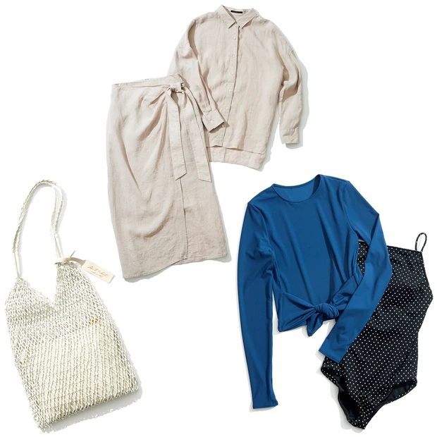 大人のビーチウェア、リネンセットアップetc. 夏を楽しむファッションア…