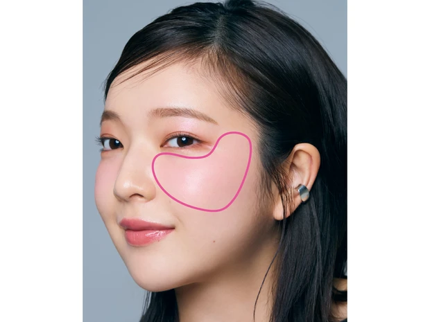 peripera（ペリペラ） シロッピー トック チーク 目の下チークの塗り方