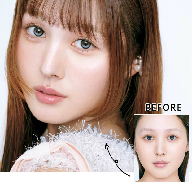 【鹿の間流・中顔面短縮セルフメイク】タレ目と涙袋の作り方がポイント!