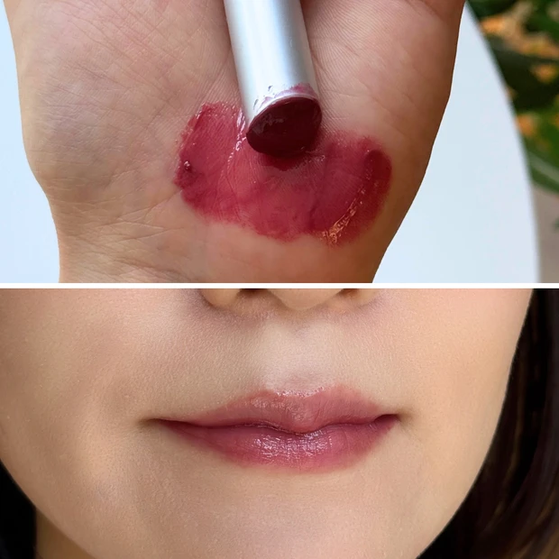 rom&nd ロムアンド グラスティングメルティングバーム 07モーヴホイップ スウォッチ 仕上がり