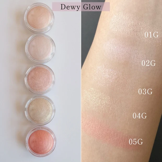 コスメデコルテ アイグロウジェム スキンシャドウ 全色スウォッチ1