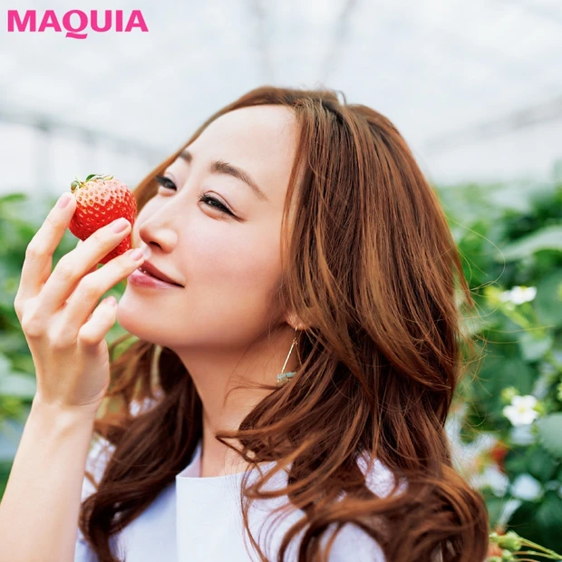 神崎恵流「いちご狩り」デートを楽しむ日のヘアメイク＆ファッション