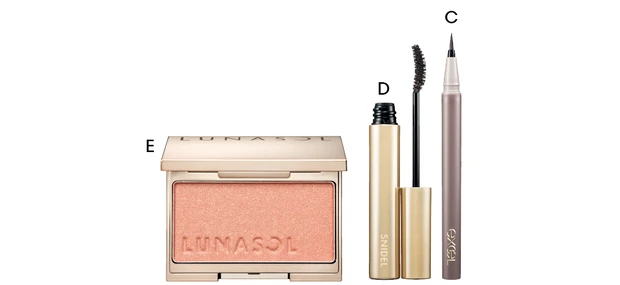 【秋メイク】モーヴグラデ×重赤リップ　使用コスメ