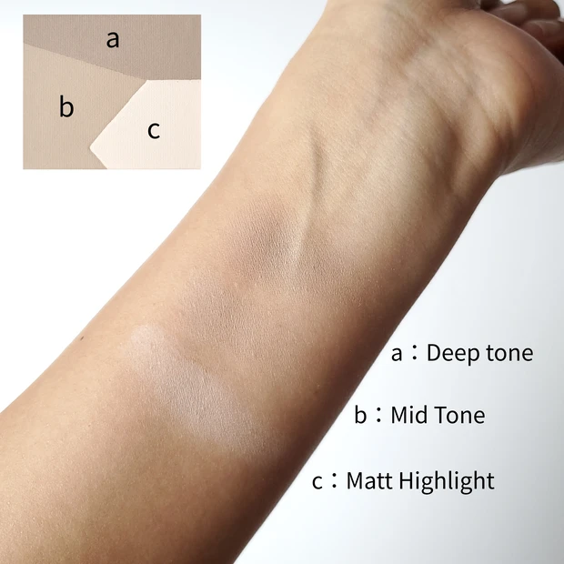 セザンヌ ブレンドカラーシェーディング 03 メリハリトーン スウォッチ