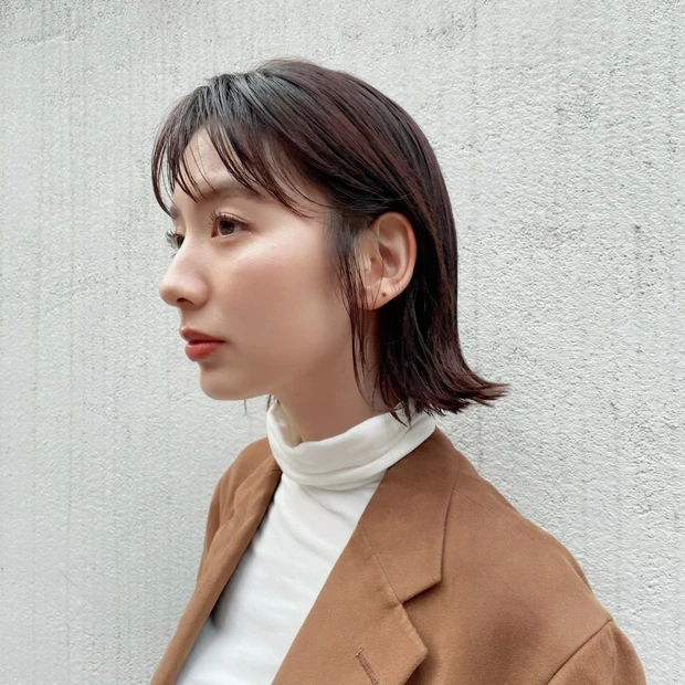 【30代・40代におすすめ】切りっぱなし×ウェット感がお洒落なボブスタイル_2_1