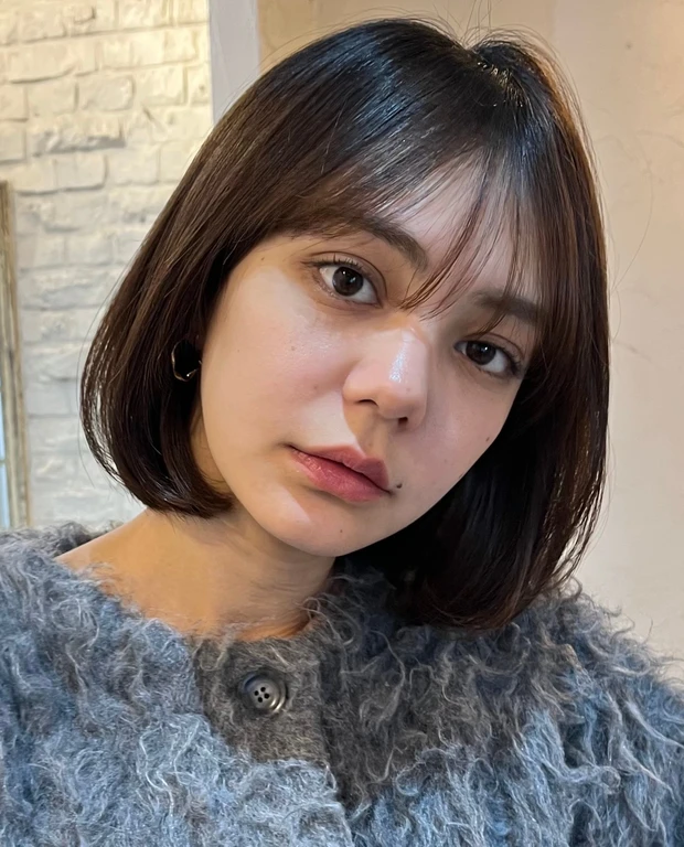 髪型　ボブ　ボブヘア　シースルーバング　カットのポイント