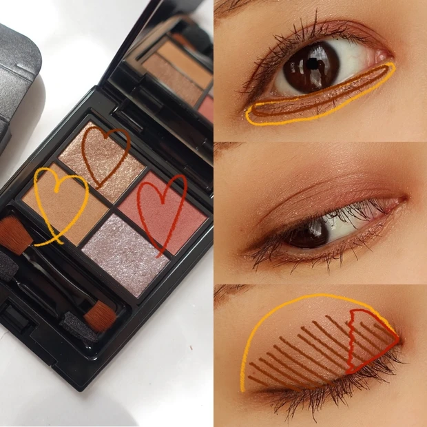 大人気！秋の新作限定シャドウ【ETVOS】ヴィンテージグリッター スウォッチ＆メイク_5_2