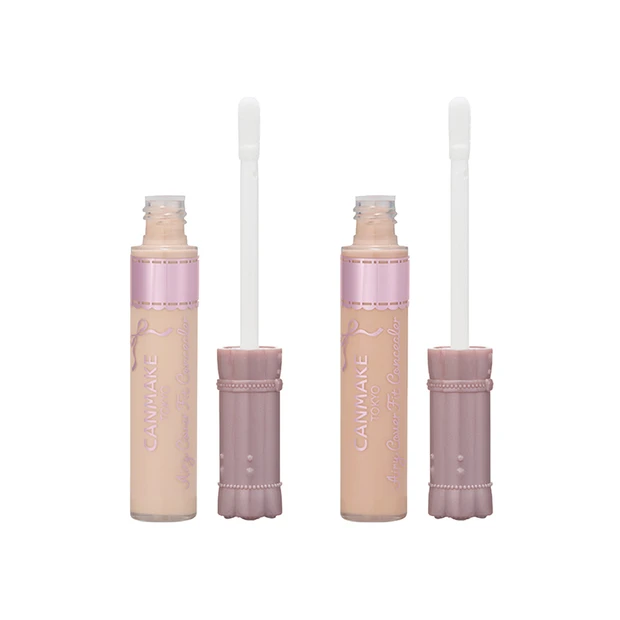 キャンメイク エアリーカバーフィットコンシーラー 01 ライトベージュ 02 ナチュラルベージュ