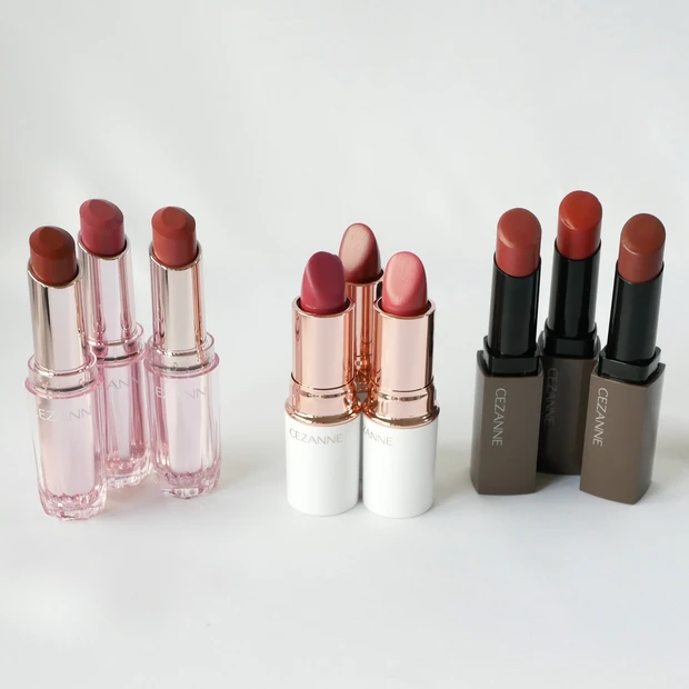 セザンヌ リップ比較 ラスティンググロスリップN ラスティングステイリップカラー リップカラーシールド