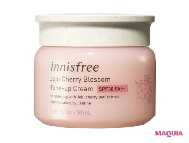 プチプラコスメグランプリ【韓国コスメ部門ランキング】3位　イニスフリー チェリーブロッサム  トーンアップ クリーム UV 