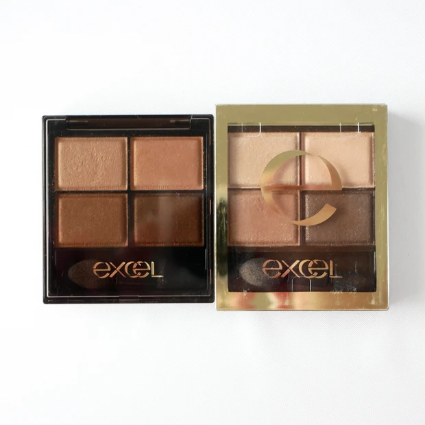 エクセル スキニーリッチシャドウ N 新旧 比較 ベージュブラウン
