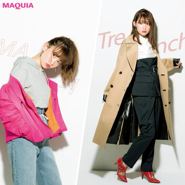 アウターはオーバーサイズが今の気分。こじはるが選んだ“今年の一着”は？　