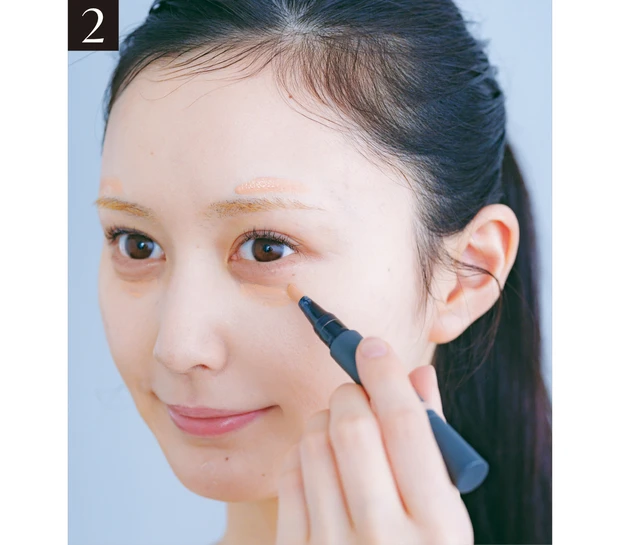 山本望叶さんのセルフメイクプロセス2