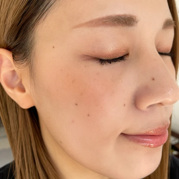 秋のオレンジメイク プチプラコスメ 仕上がり