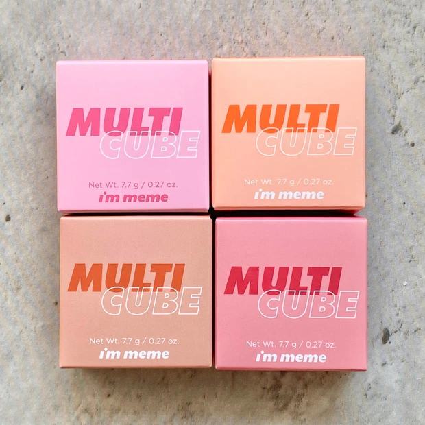 【韓国コスメ】4色アイパレ&チークが一体化！？マキア2月号の現品付録、アイムミミのマルチキューブを全色レビュー！(スウォッチ&着画アリ)_2_1