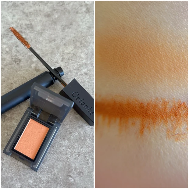 【セルヴォーク】2025春コスメ(ヴァティックアイズ、オムニコンシャスラッシュ)でオレンジメイク_6_1