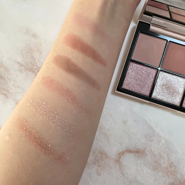 【およばれメイク】デートメイクにもぴったり♡スナイデルビューティアイデザイナーEX04で作る冬ピンクメイク【クリスマスコフレ2022】_2_4