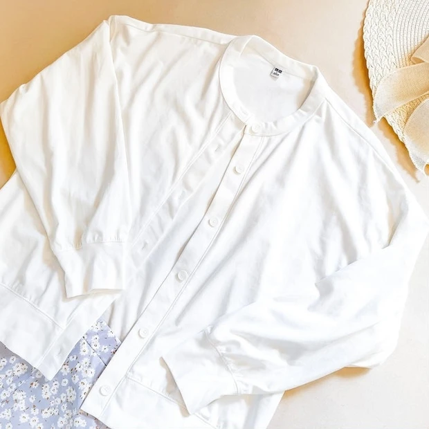 【4位】《UNIQLO》羽織って可愛く紫外線対策♥UVカットリラックスカーディガン