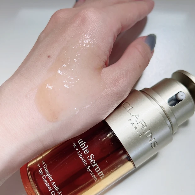  MAQUIAインフルエンサーのオッス！推しコス〈スキンケア〉最強エイジングケアアイテムのCLARINS（クラランス）美容液 ダブル セーラムEX 使い続けてツヤ肌キープ＆マイナス６歳肌に♡_4_2