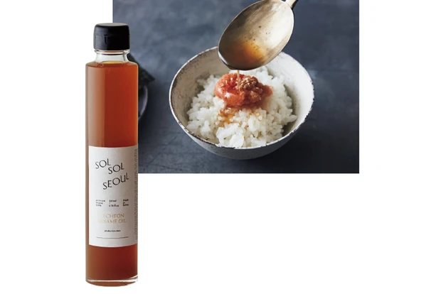 クリームキャップのSOLSOL SESAME OIL ¥3280もあり。YECHEON SESAME OIL ¥3980