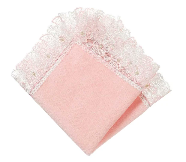 ハンカチ プレゼント おすすめ タオル 近沢レース店 シーズンタオルハンカチ/桜便り(ピーチ)