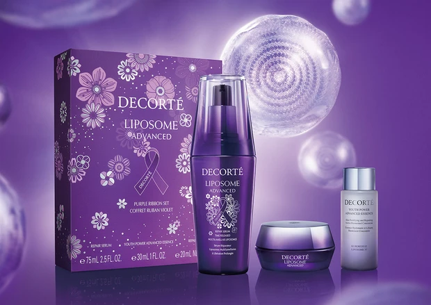 コスメデコルテ　リポソーム アドバンスト　リペアセラム　パープルリボン セット 2025