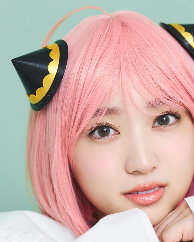 【SPY×FAMILYアーニャコスプレメイク】2022年ハロウィンの主役に！ 矢吹奈子さんと【アーニャみメイク】大研究_14