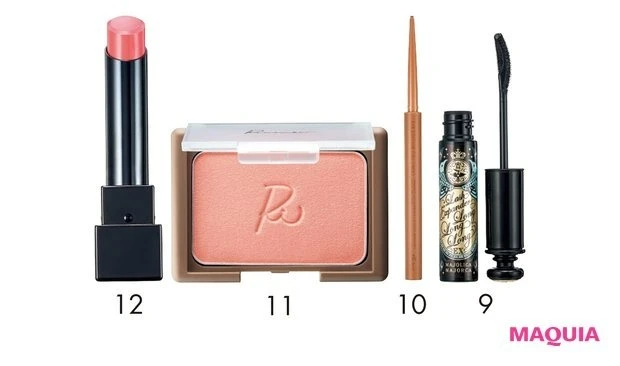 大人のプチプラメイク4選_“高見え”大人パープルでセンシュアルな目元に_マジョリカ マジョルカ ラッシュロングエキスパンダー ロングロングロング BK999 ¥1296／資生堂_アイエディション（ジェルライナー） 03 ¥1320／エテュセ_リリミュウ ヴェールグロウチーク 03 ¥1980／コージー本舗_ケイト　リップモンスター 13 ¥1540（編集部調べ）／カネボウ化粧品