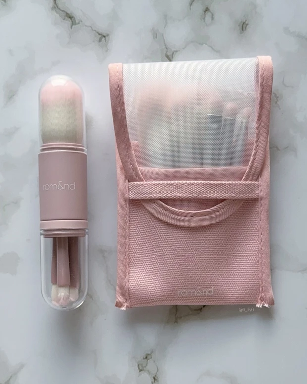 ロムアンド 韓国 romand rom&nd メイク ツール 道具 パフ ブラシ ドンキ 限定 日本 プチプラ ピンク