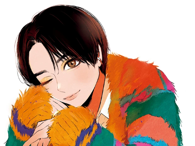 横槍メンゴ先生が大西流星さんのイラストを描きおろし！メンカラのオレンジでメイクするなら？