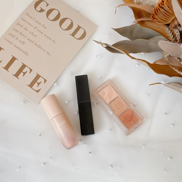 秋のオレンジメイク プチプラコスメ